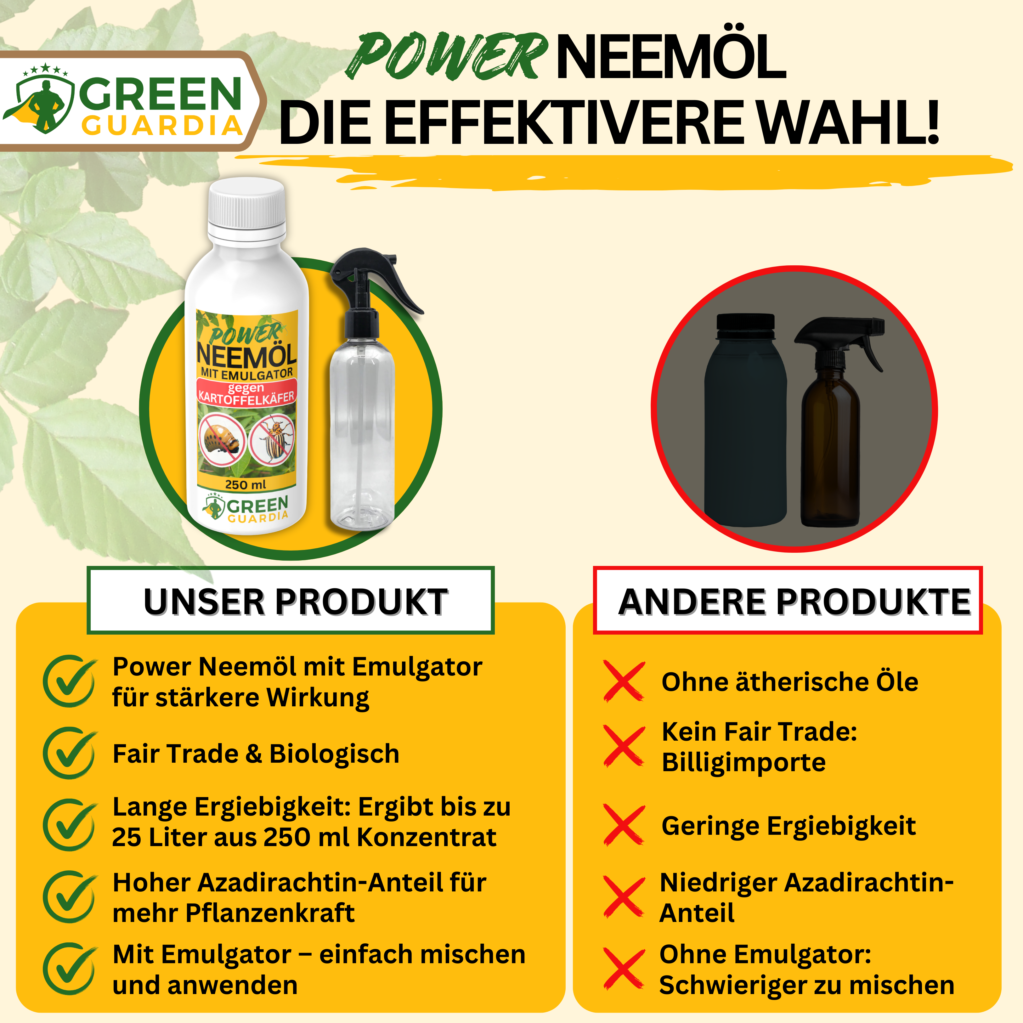 Olio di Neem potente contro la dorifora della patata