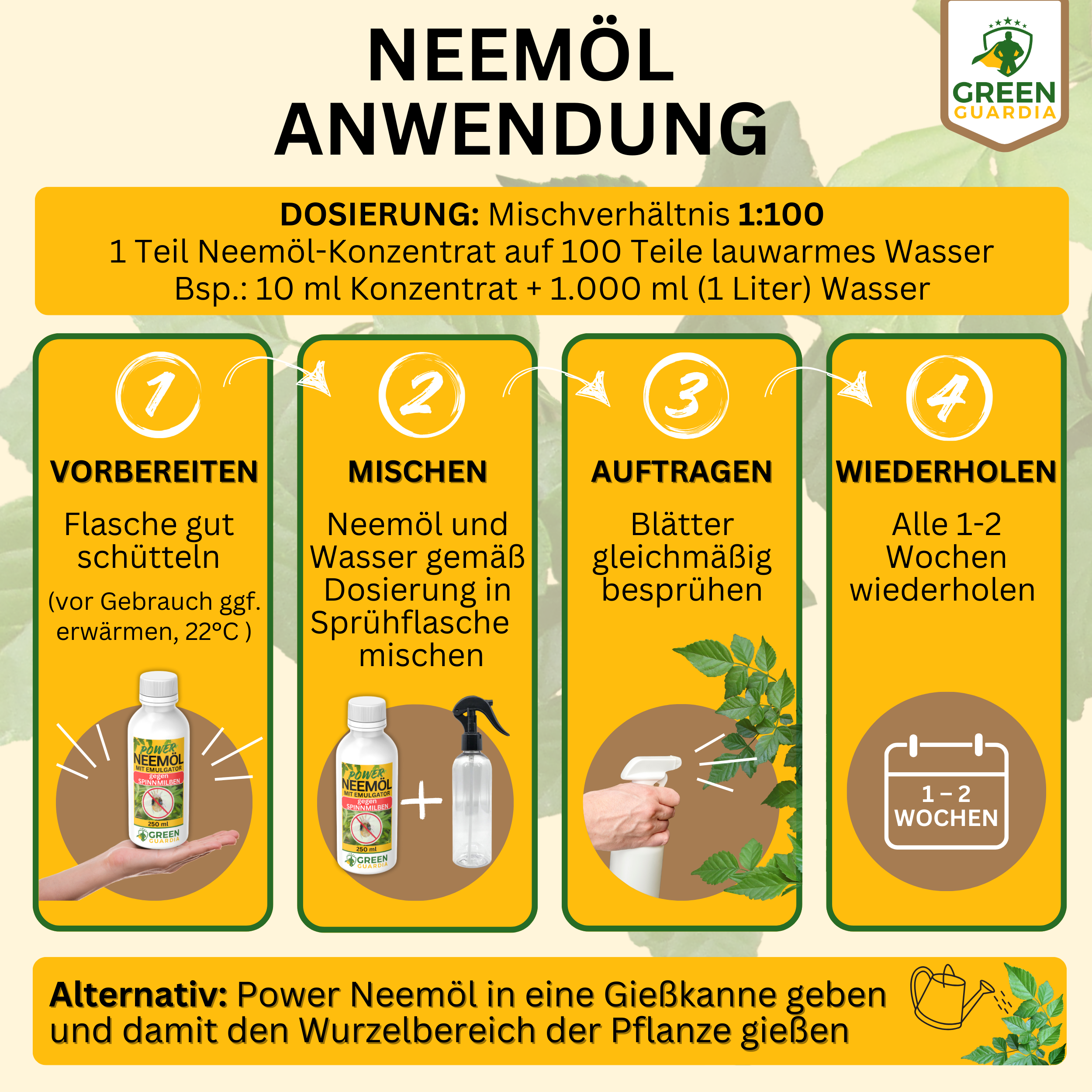 Olio di Neem potente contro gli acari del ragno