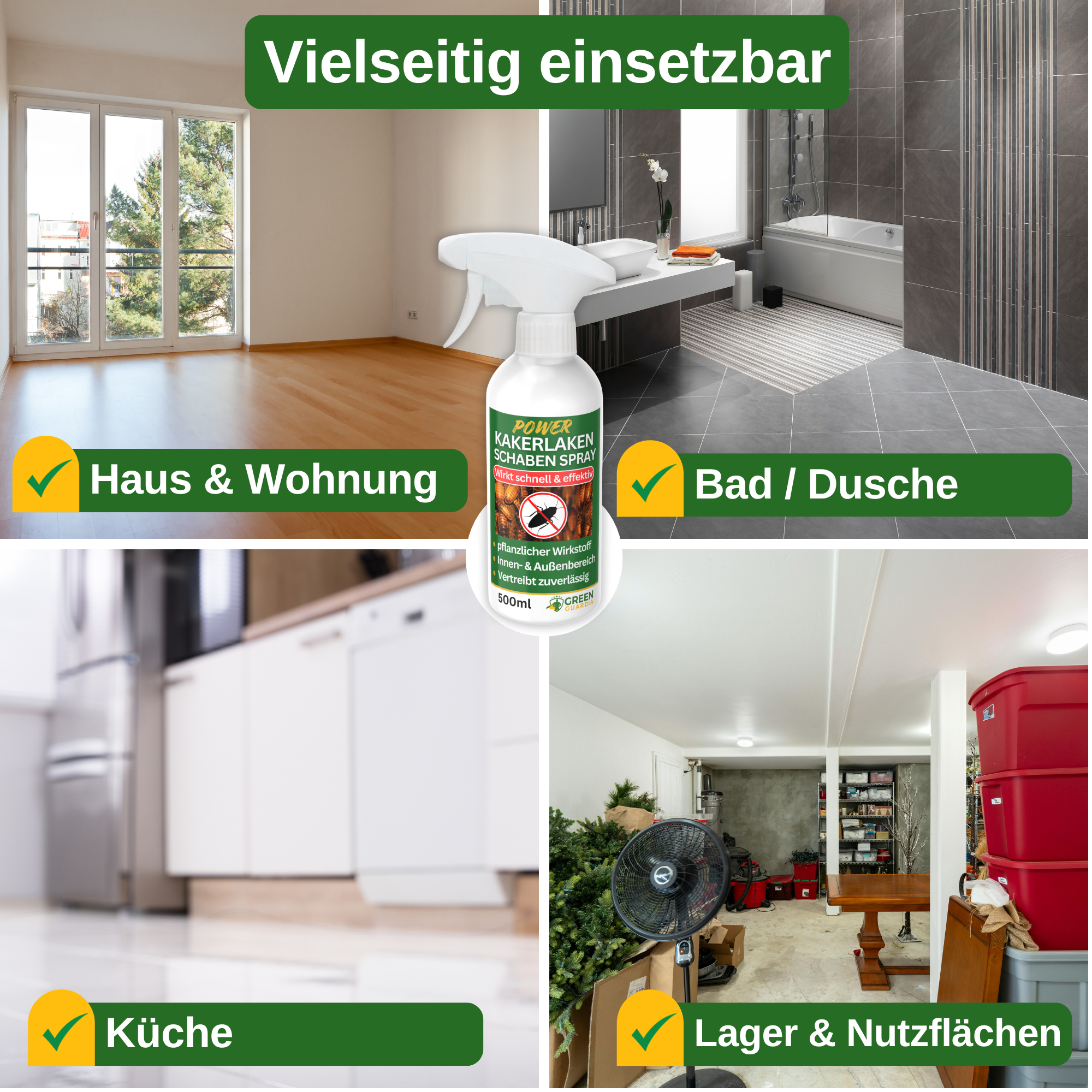 Spray repellente per scarafaggi concentrato
