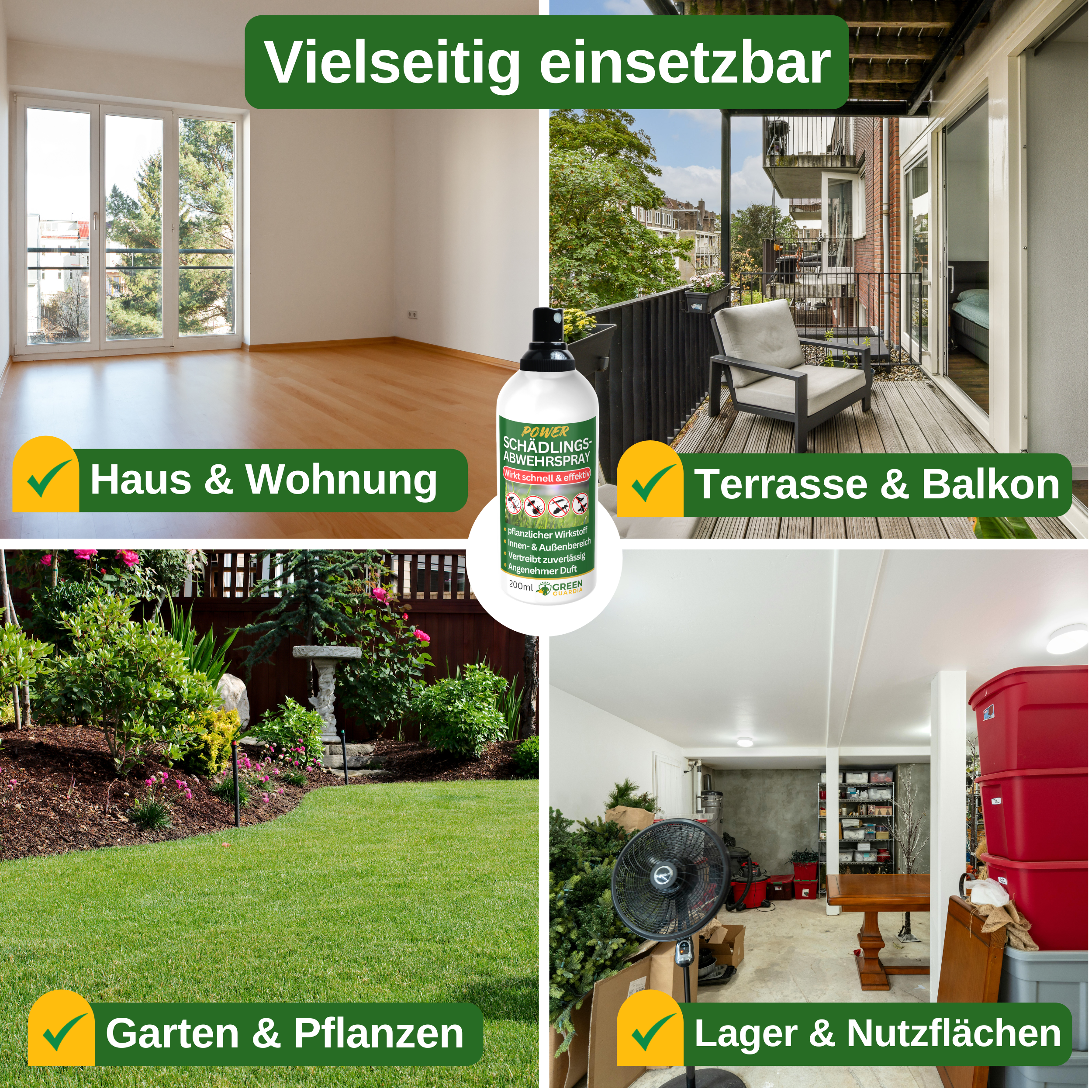 Spray repellente per parassiti concentrato