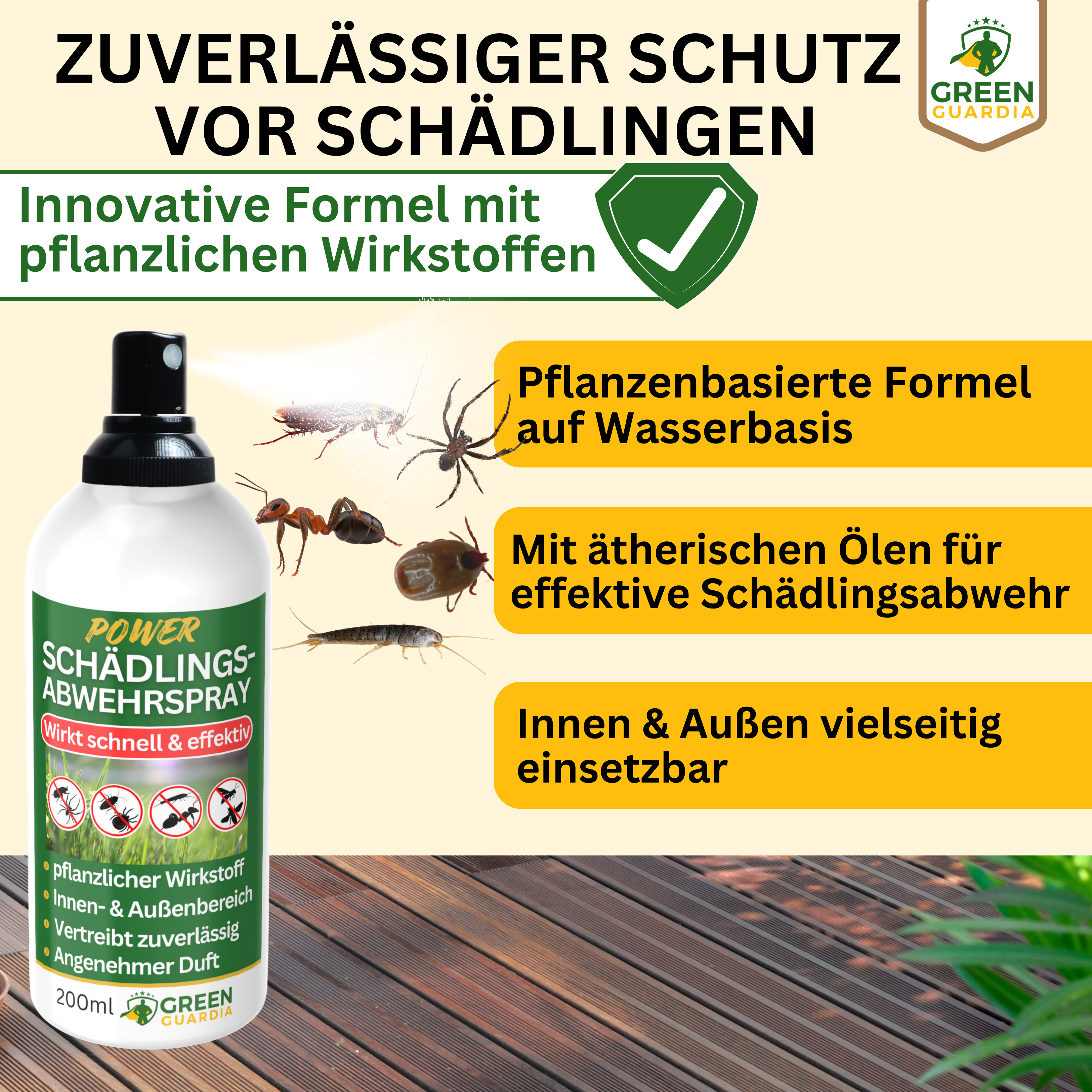 Spray repellente per parassiti concentrato