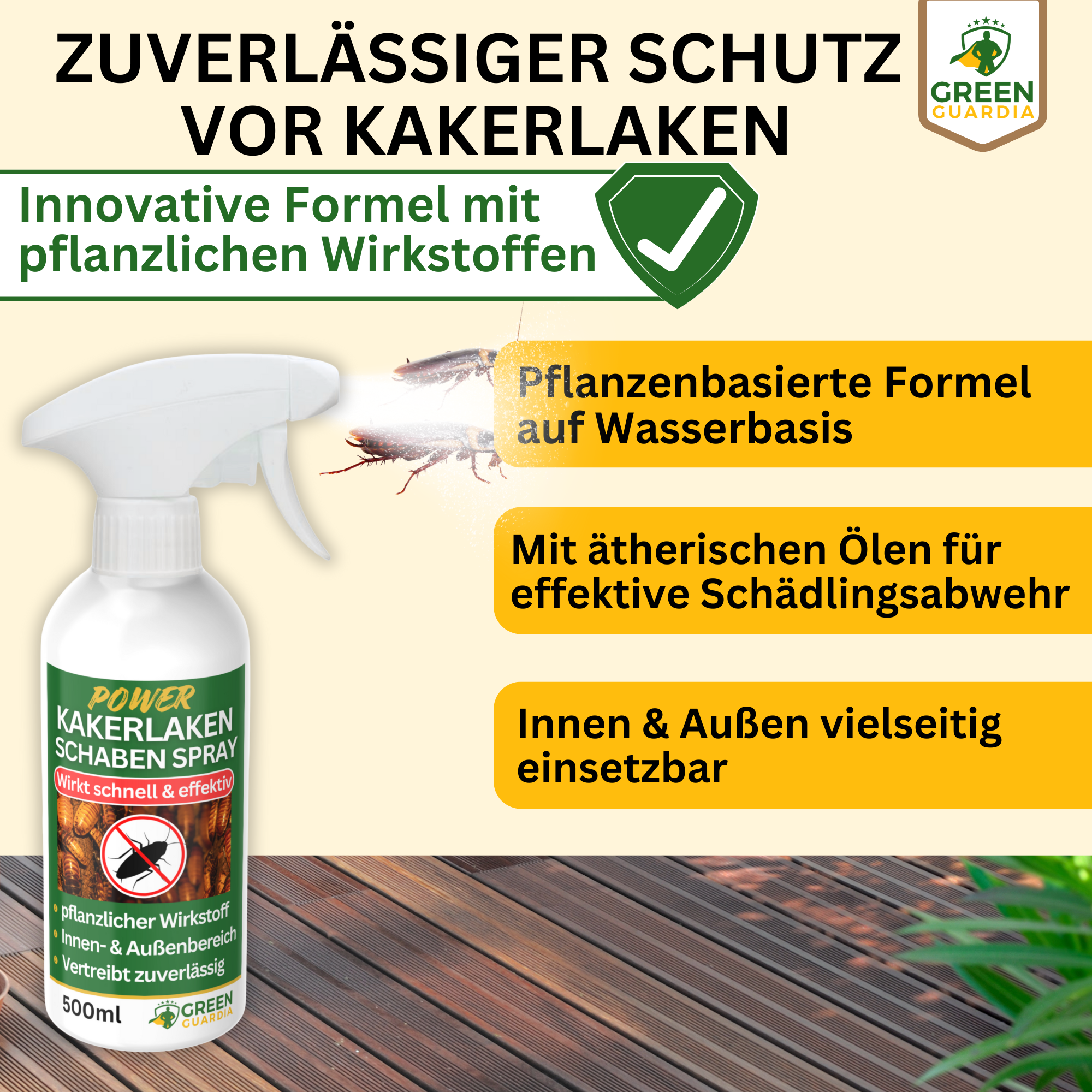 Spray repellente per scarafaggi concentrato