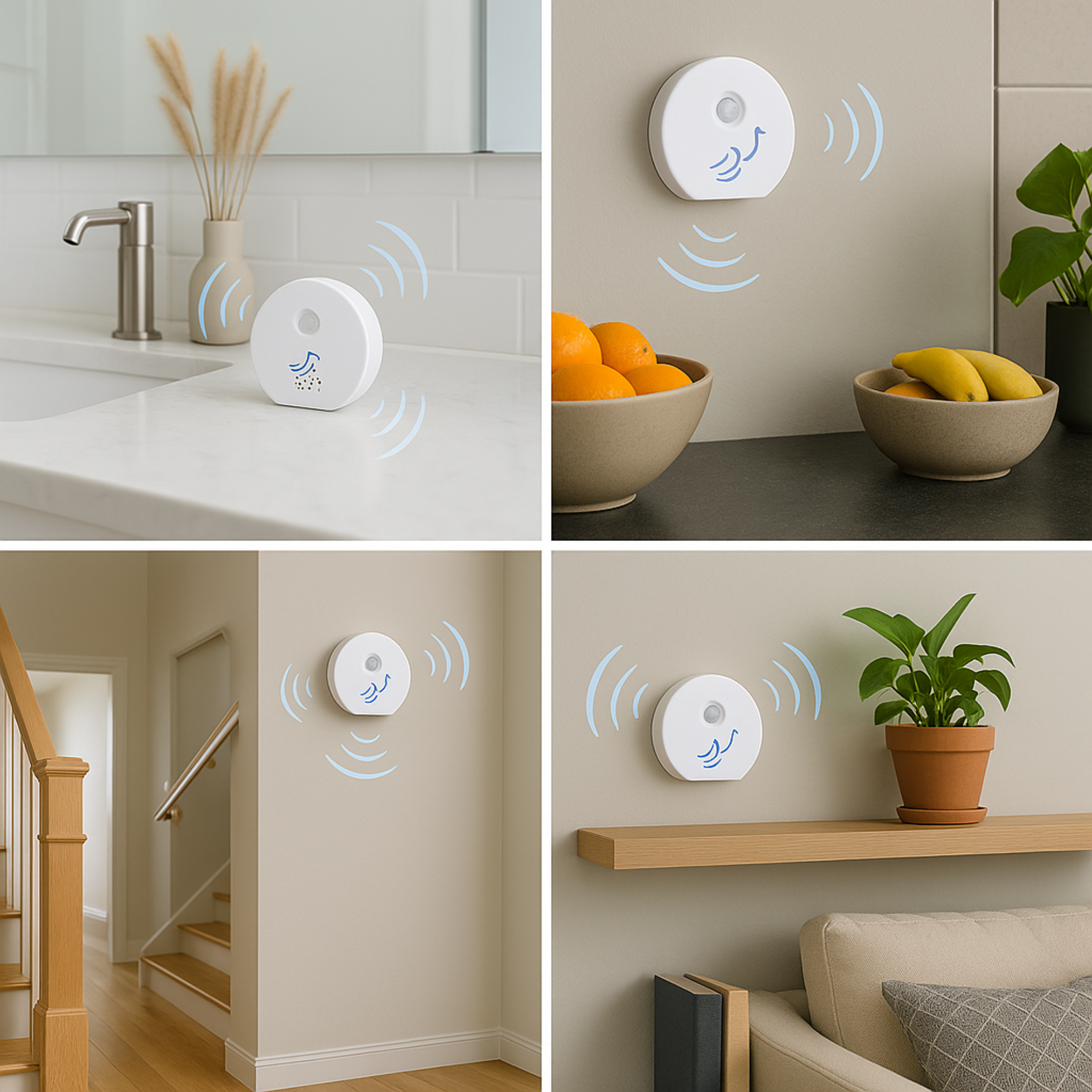 Naturgeräusche-Soundbox mit Bewegungssensor – 6 beruhigende Sounds, Timer & Lautstärkeregler, Zwitscherbox Vogelgezwitscher