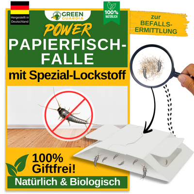 Papierfisch Falle mit Spezial-Lockstoff