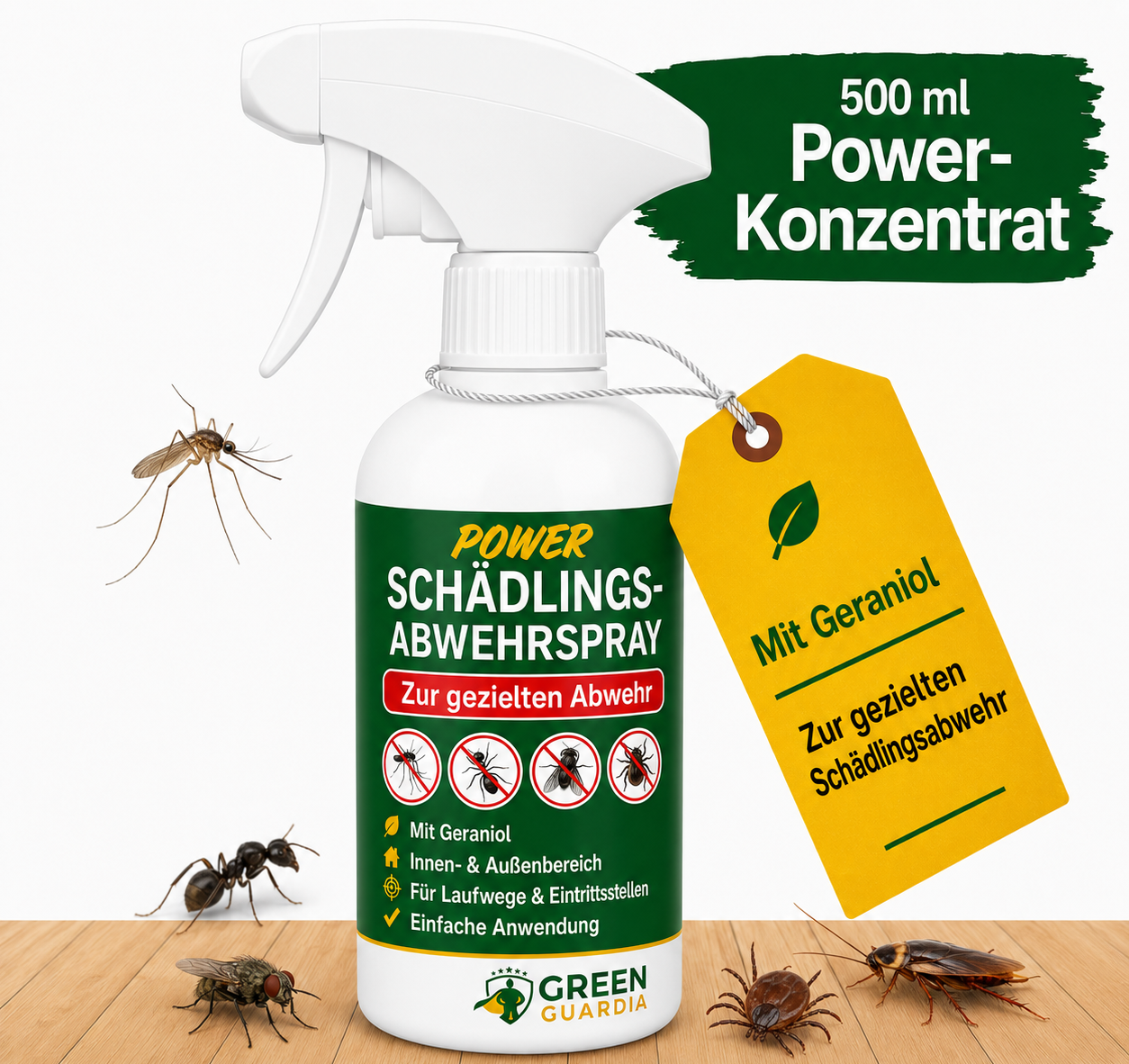 Spray repellente per parassiti concentrato