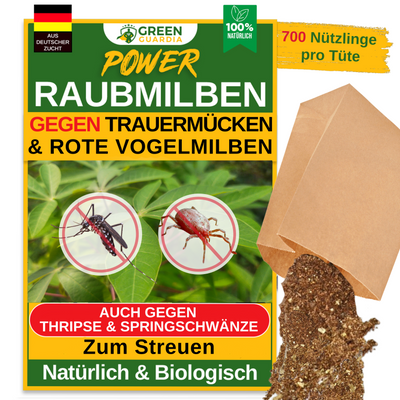 Raubmilben Mix gegen Trauermücken & Rote Vogelmilben – Streuware