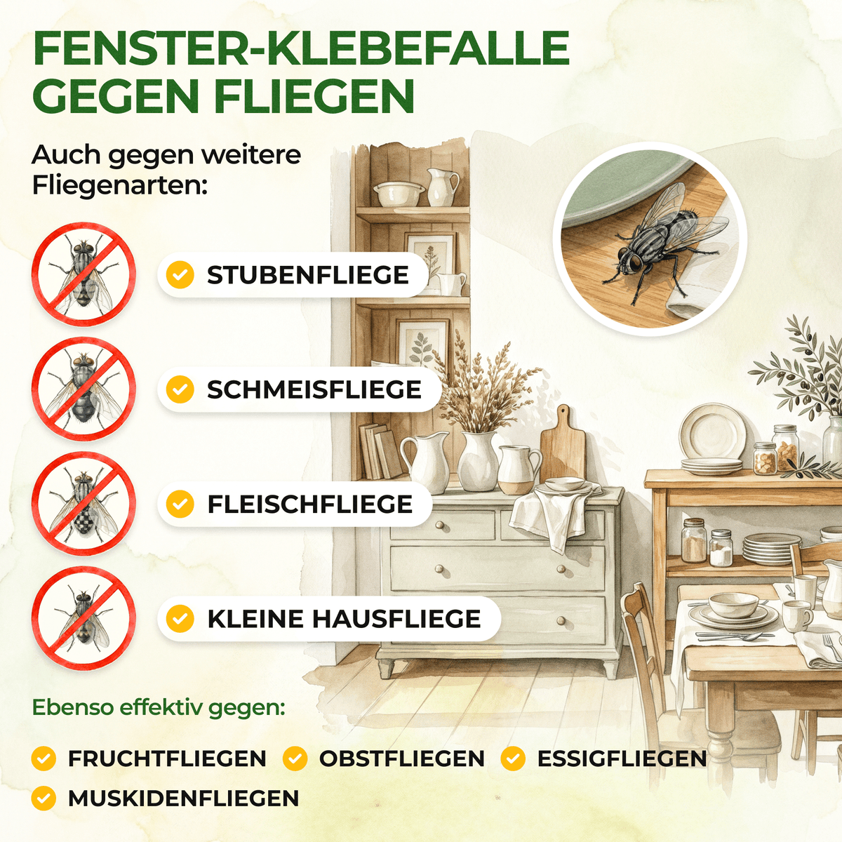 Fliegen Fenster-Falle - Green Guardia - Ihr Experte für Schädlinge und Pflanzen