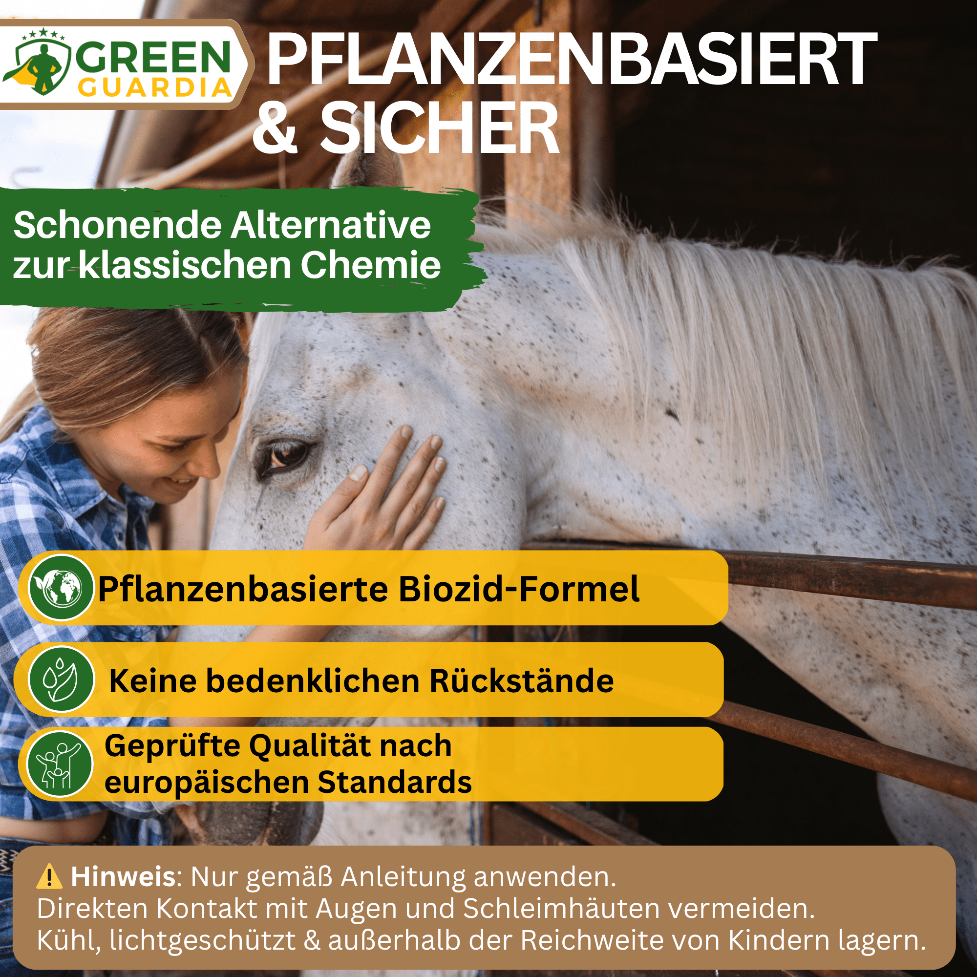 Insekten Abwehrspray Power - Konzentrat für Pferde - Green Guardia - Ihr Experte für Schädlinge und Pflanzen
