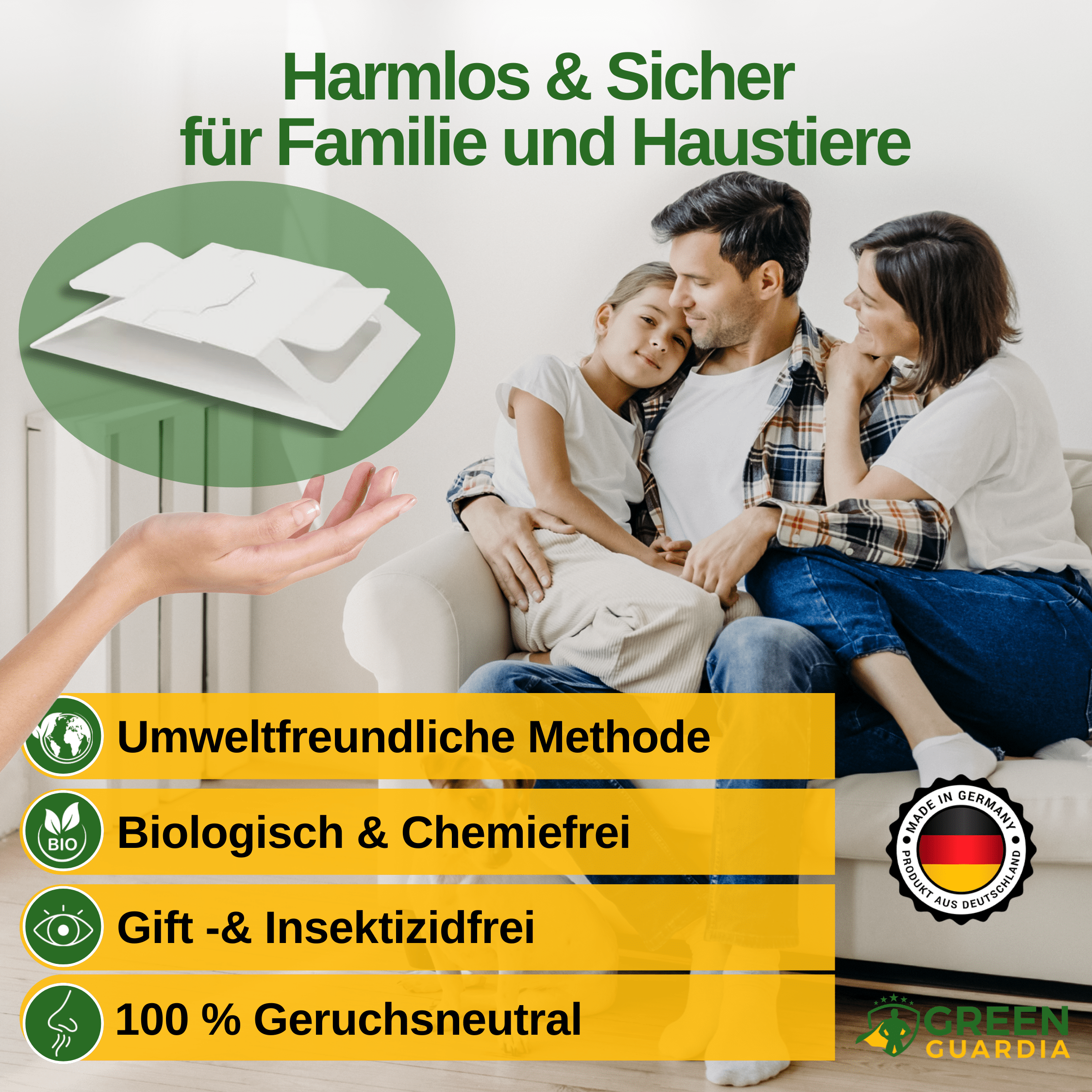 Kakerlaken / Schaben Falle mit Spezial - Lockstoff - Green Guardia - Ihr Experte für Schädlinge und Pflanzen