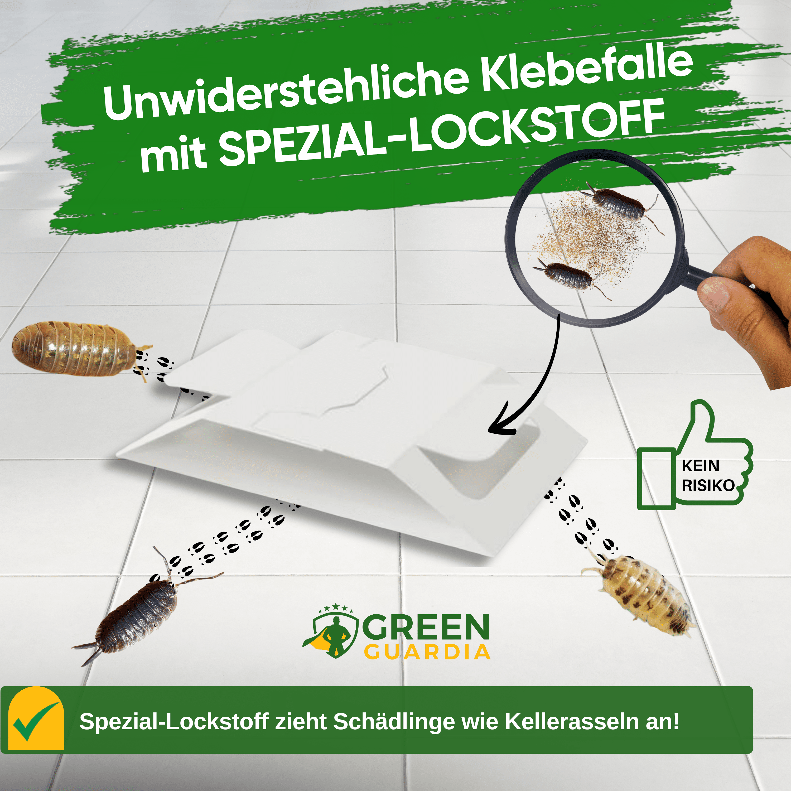 Kellerasseln Falle mit Spezial - Lockstoff - Green Guardia - Ihr Experte für Schädlinge und Pflanzen