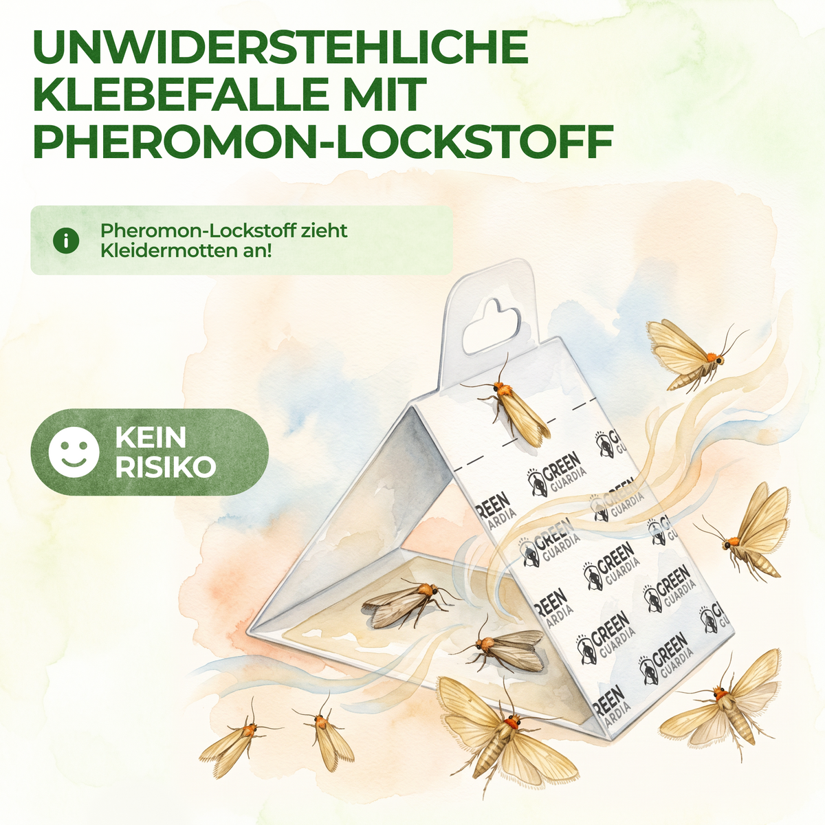 Kleidermotten-Fallen mit Pheromonlockstoff