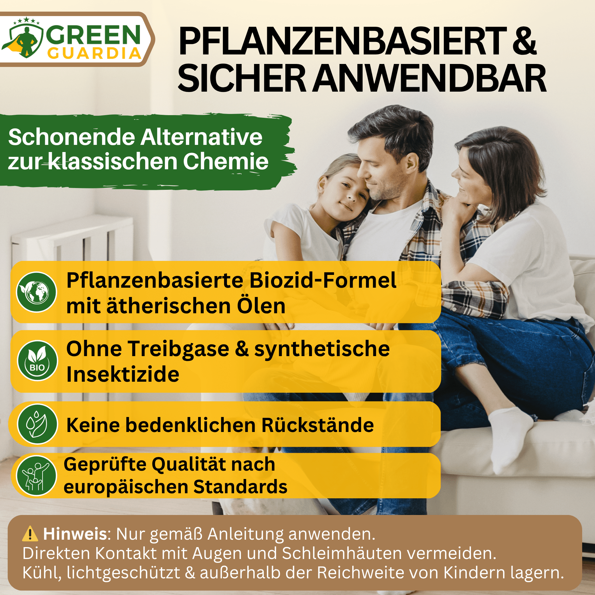 Milben - Abwehrspray Power - Konzentrat - Green Guardia - Ihr Experte für Schädlinge und Pflanzen