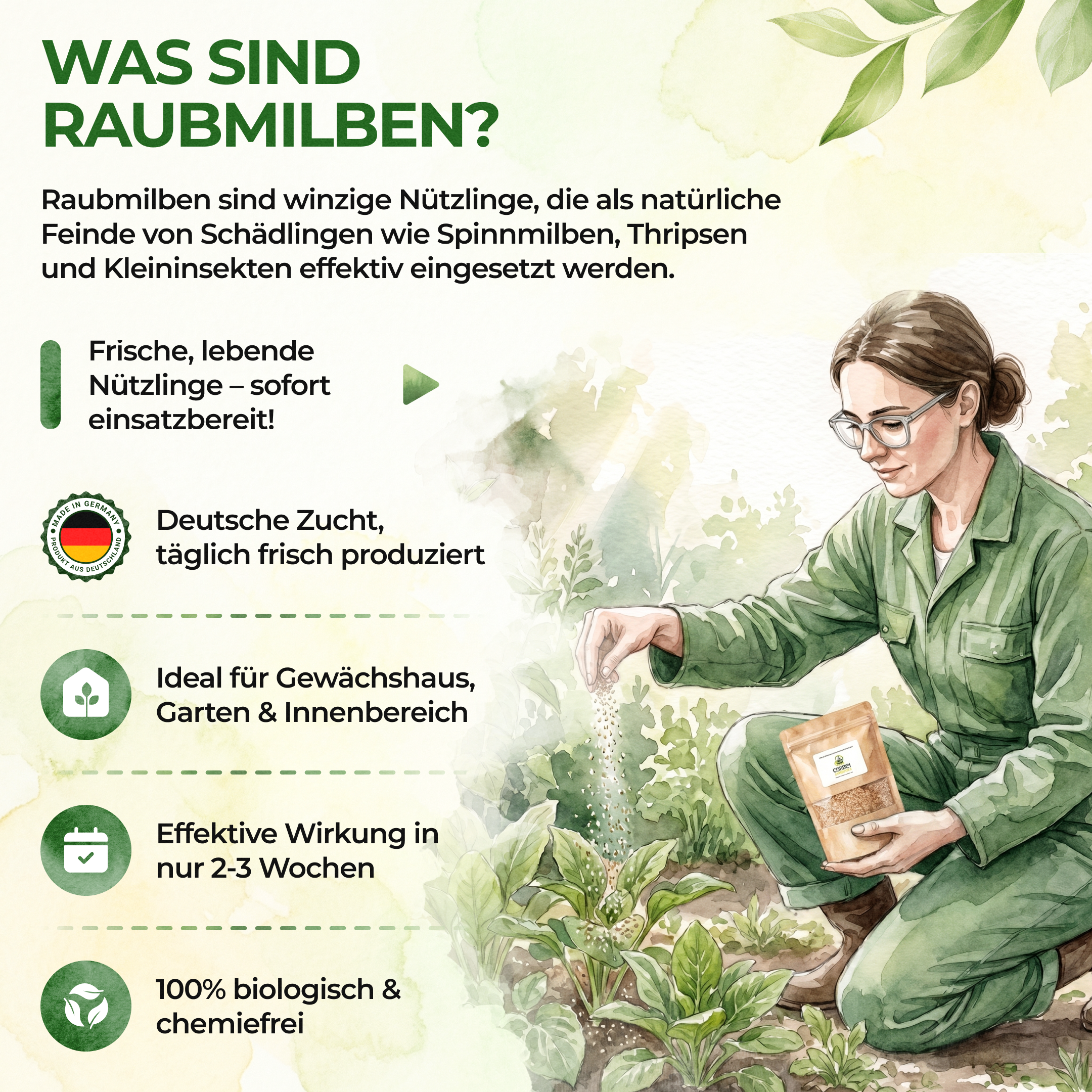 Raubmilben Mix gegen Thripse & Spinnmilben