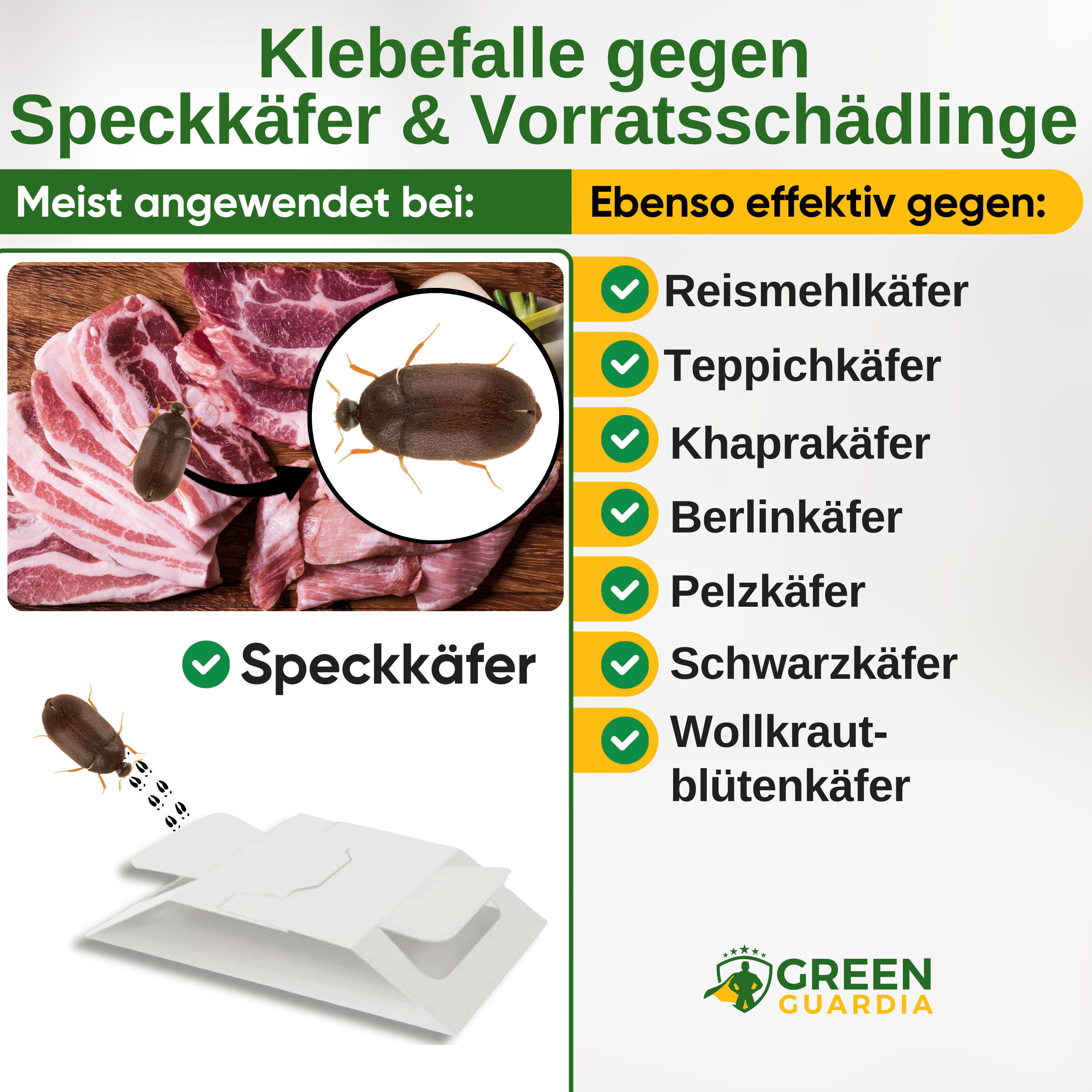 Speckkäfer Falle mit Spezial - Lockstoff - Green Guardia - Ihr Experte für Schädlinge und Pflanzen