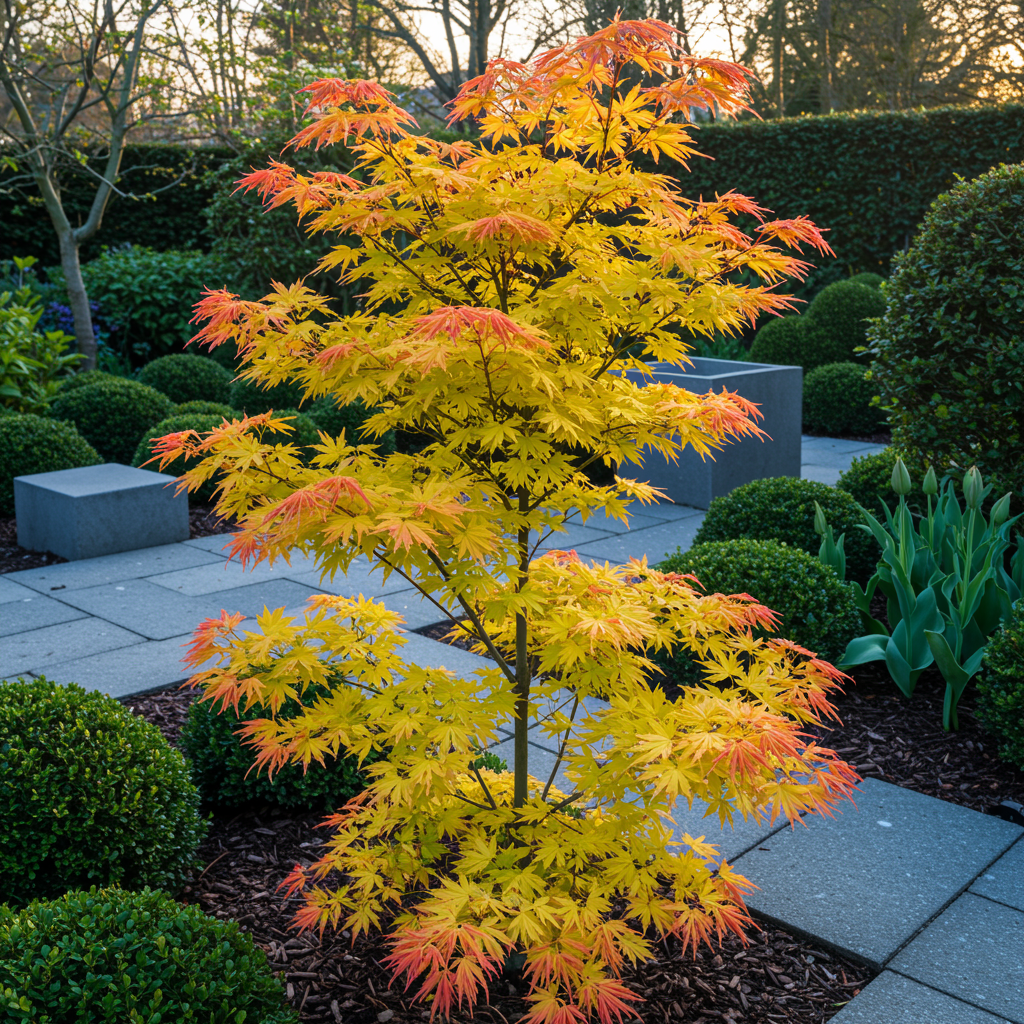 Japanese maple – variety 'Orange Dream', deciduous, 19 cm pot, 70 cm tall