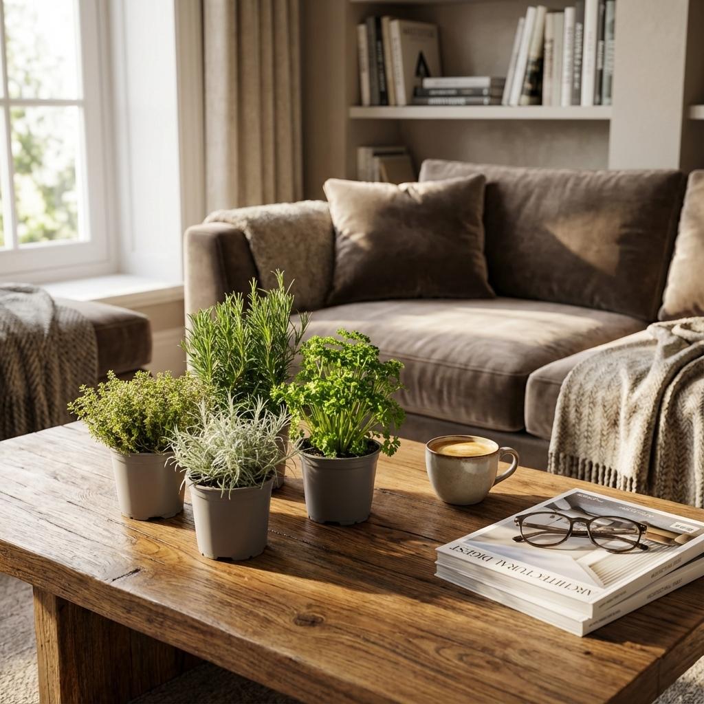 Küchenkräuter Italienische Mischung – 4 Pflanzen im 12-cm-Topf, Höhe 12–15 cm