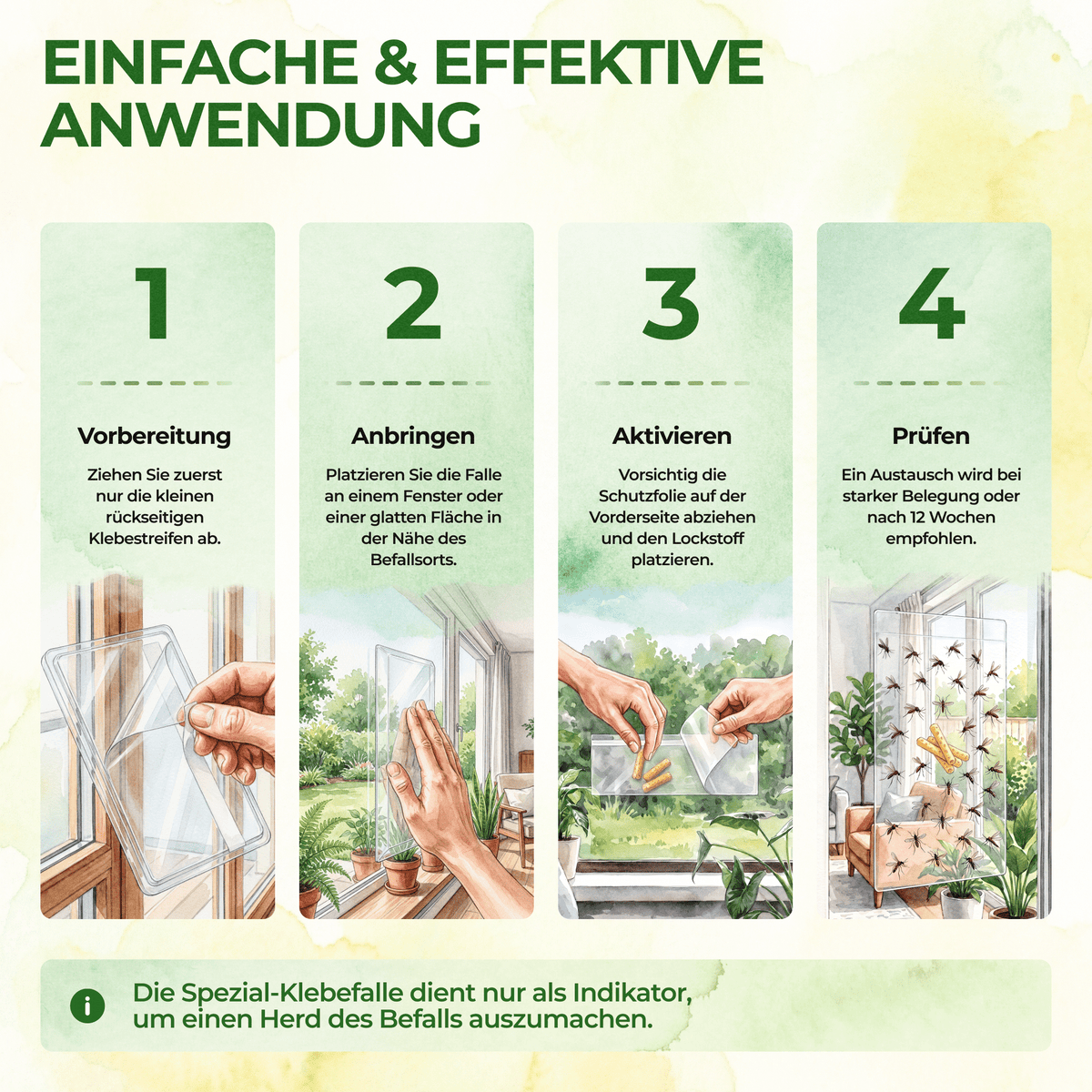 Trauermücken Fenster-Falle - Green Guardia - Ihr Experte für Schädlinge und Pflanzen