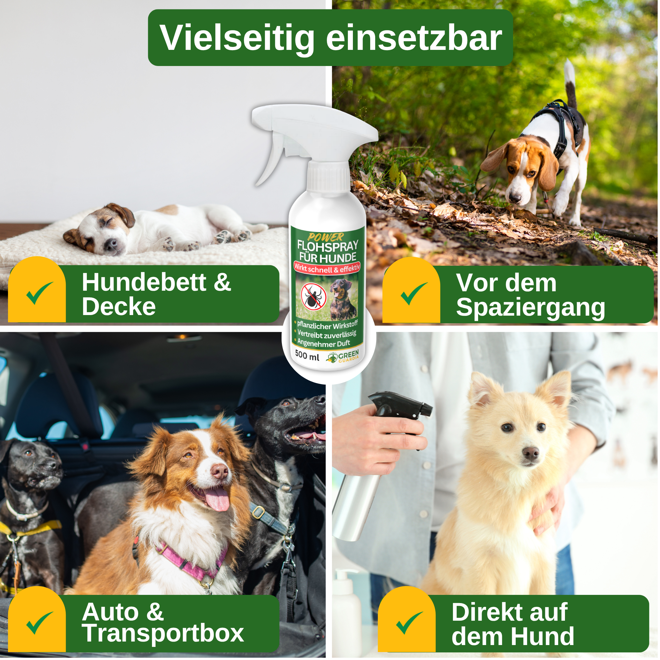 Zecken Abwehrspray Power - Konzentrat für Hunde - Green Guardia - Ihr Experte für Schädlinge und Pflanzen